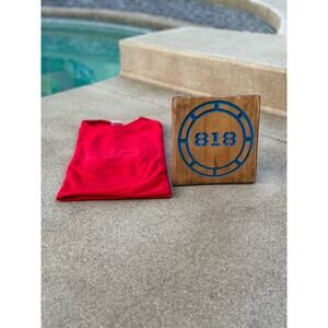 Supreme Tonal Box Logo Tee Shirt Red XL Pre Owned